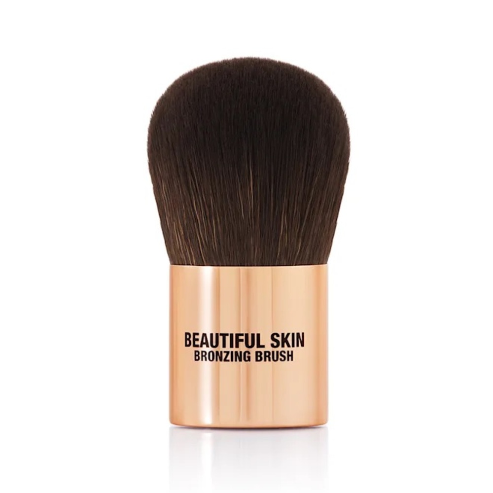 Charlotte Tilbury Beautiful Skin Bronzer Brush Bronzing Brush - Black and Gold